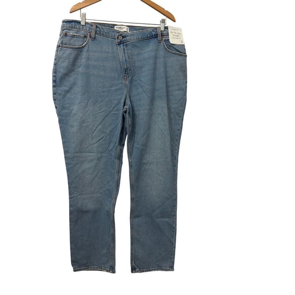Abercrombie & Fitch Jeans Womens 35/20 Short 90s Slim Straight Ultra High Rise